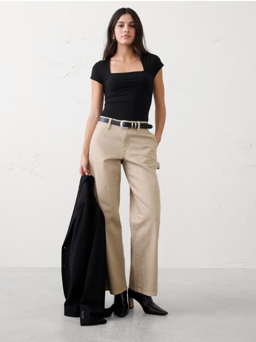 Banana Republic Soft Stretch Square-Neck Bodysuit